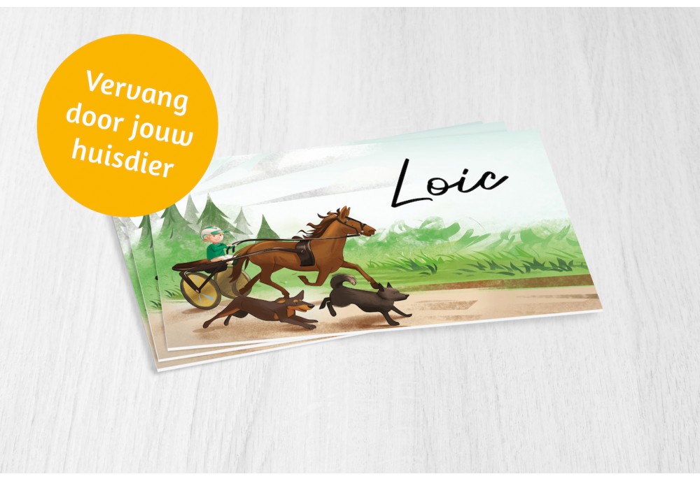 Paardenkoets met dieren